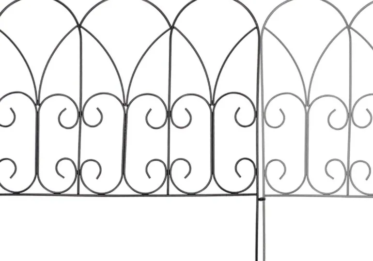 Bordure de jardin métal volutes (Lot de 6)