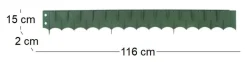 Bordure en polypropylène 116 cm