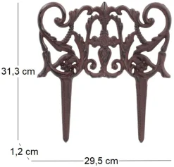 Bordurette en fonte Elegance (Lot de 3)