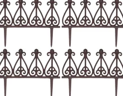 Bordurette en fonte à planter Charme (Lot de 4)