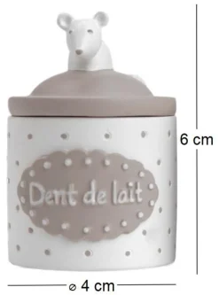 Boîte à dents Petite souris (Blanc)