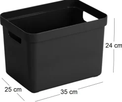 Boîte de rangement Sigma Home Box 18L (Noir)