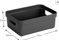 Boîte de rangement Sigma Home Box 9L (Anthracite)