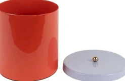 Boîte en métal Double Funky Retro (Rouge et violet)