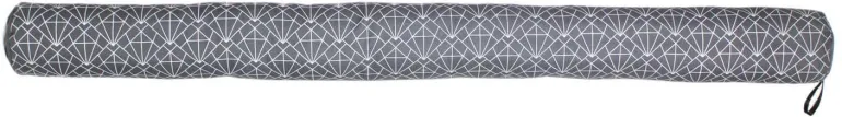 Boudin de porte avec illustrations 80 cm (Gris et blanc avec motifs)