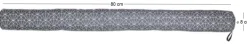 Boudin de porte avec illustrations 80 cm (Gris et blanc avec motifs)