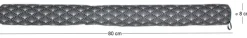 Boudin de porte avec illustrations 80 cm (Noir et blanc avec motifs)
