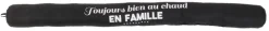 Boudin de porte à message 80 cm (Noir "En famille")