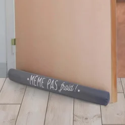 Boudin de porte à message 80 cm (Noir 