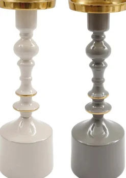 Bougeoir en aluminium 28 cm Tonal (Lot de 2)