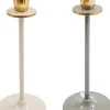 Bougeoir en aluminium 20 cm Tonal Irina (Lot de 2)
