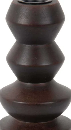 Bougeoir en bois de manguier Formado (Bois foncé)