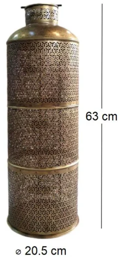 Bougeoir en métal Ethnique