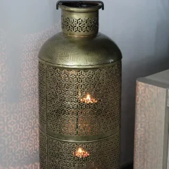 Bougeoir en métal Ethnique