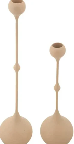 Bougeoir en métal Slimmy (Lot de 2) (Rose et doré)
