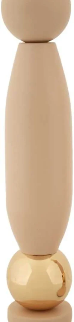 Bougeoir en métal Strek (Lot de 2) (Rose et doré)
