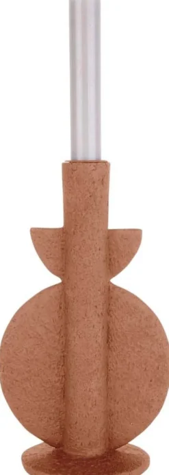 Bougeoir en résine Bubble (Orange terracotta)