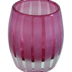 Bougeoir photophore 11cm Elegance (Rose)