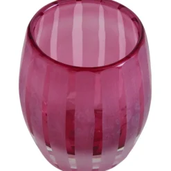 Bougeoir photophore 11cm Elegance (Rose)