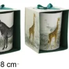 Bougie en pot Safari 8 x 10 cm (Lot de 3)