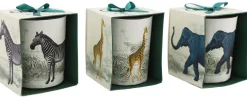 Bougie en pot Safari 8 x 10 cm (Lot de 3)