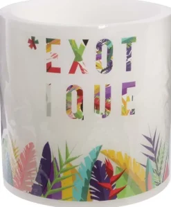 Bougie LED Exotique 15 cm (Exotique)