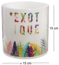 Bougie LED Exotique 15 cm (Exotique)