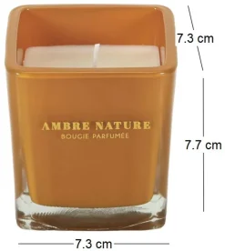 Bougie parfumée carrée Nude 7 cm (Lot de 4)
