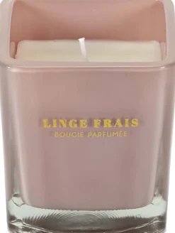 Bougie parfumée carrée Nude 7 cm (Lot de 3) (Rose poudré)