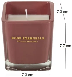 Bougie parfumée carrée Nude 7 cm (Rose des bois)