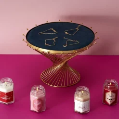 Bougie parfumée en bocal avec bijou surprise (Fleur de printemps)