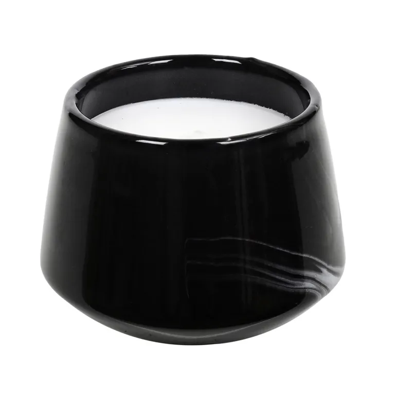 Bougie parfumée en pot Marble 6.5 cm (Lot de 2) (6,5 x 8,5 cm)