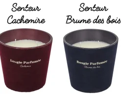 Bougie parfumée 3 mèches Velours (Lot de 2)