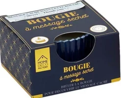 Bougie parfumée message caché 6 cm (Merci)
