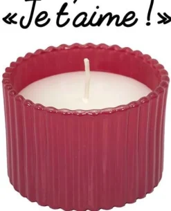 Bougie parfumée message caché 6 cm (Je t'aime)