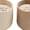 Bougie parfumé en pot dolomite (Lot de 2)