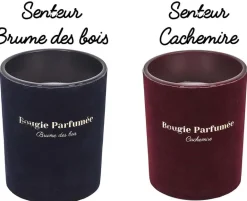 Bougie parfumée 10 x 12.5 cm Velours (Lot de 2)