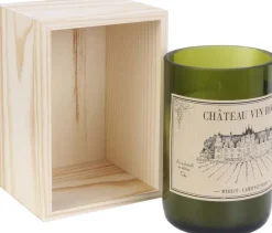 Bougie senteur bois de Santal en coffret oenologie (Château vin rouge)