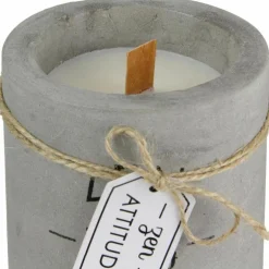 Bougie senteur cachemire pot en ciment (Zen attitude)