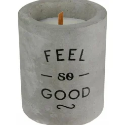 Bougie senteur linge frais pot en ciment (Feel so good)