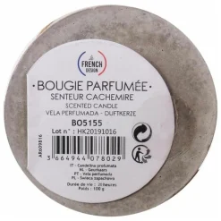 Bougie senteur linge frais pot en ciment (Zen is my lifestyle)