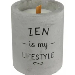 Bougie senteur linge frais pot en ciment (Zen is my lifestyle)
