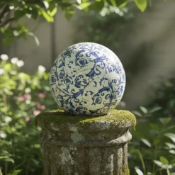 Boule en céramique patiné