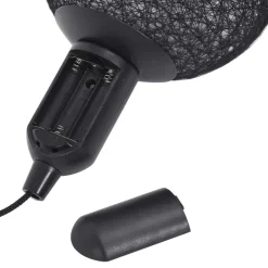 Boule lumineuse à suspendre noire