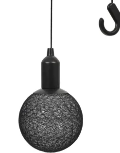 Boule lumineuse à suspendre noire