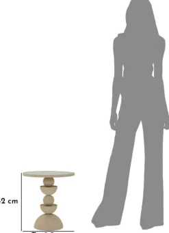 Bout de canapé avec plateau miroir Dune (Modèle 2)