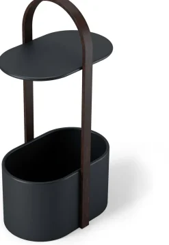 Bout de canapé design range magazine et tablette Hub