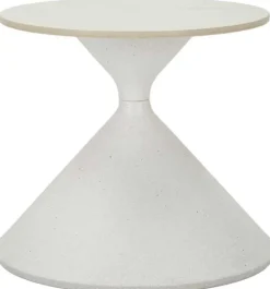 Bout de canapé en métal et céramique Zoé 45 x 39 cm