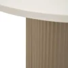Bout de canapé en métal et marbre artificiel Frankfurt (Modèle 3)