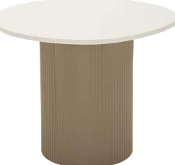 Bout de canapé en métal et marbre artificiel Frankfurt (Modèle 3)